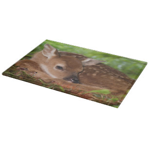 Planche À Découper Faon de Cerf à queue blanche âgé de deux jours, Ke