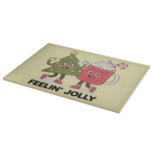 Planche À Découper Feelin Jolly Noël Arbre café Lover hiver