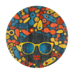 Planche À Découper Femme à tête noire #1