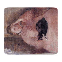 Planche À Découper Femme avec un chat (par Edouard Manet)