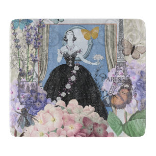 Planche À Découper Femme victorienne Floral Fancy Gown