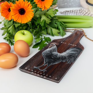 Planche À Découper Ferme de la Poule Rustique