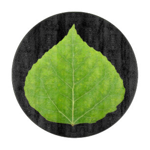 Planche À Découper Feuille d'Aspen vert #11