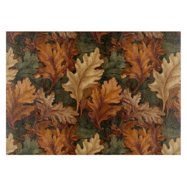 Planche À Découper Feuilles d'automne  (Devant)