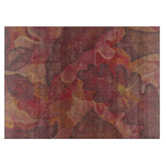 Planche À Découper Feuilles d'automne Planche de verre (Devant)