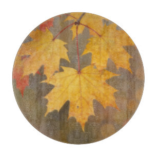 Planche À Découper Feuilles de érable d'automne doré