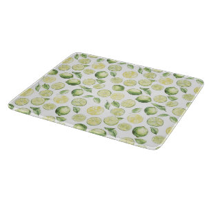 Planche À Découper Feuilles de limes vertes Fruit