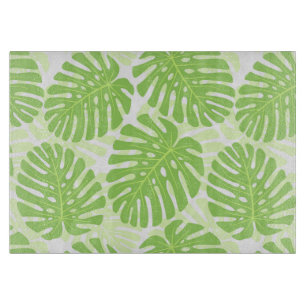 Planche À Découper Feuilles De Plante Tropical - Monstera Motif