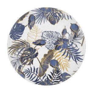 Planche À Découper Feuilles tropicaux, arrière - plan sans couture da