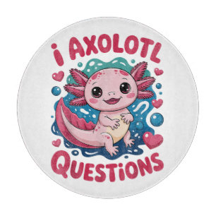 Planche À Découper Fille Je Questions Axolotl Mignon Drôle