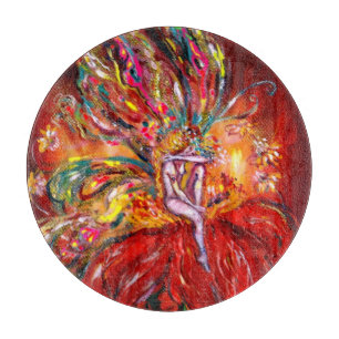 PLANCHE À DÉCOUPER FIRE FAIRY IN RED