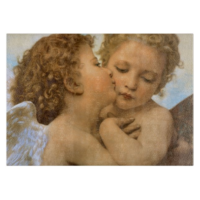 Planche À Découper First Kiss (détail des anges) de Bouguereau (Devant)