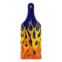 Flammes de course classique sur bleu marine