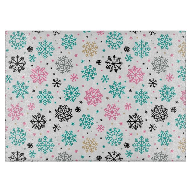 Planche À Découper Flèches de neige rétro (Devant)