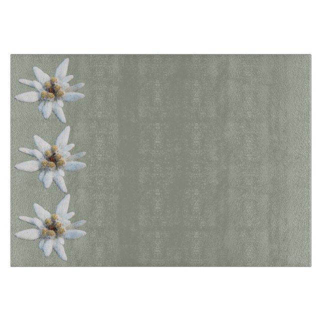 Planche À Découper Fleur alpine d'edelweiss (Devant)