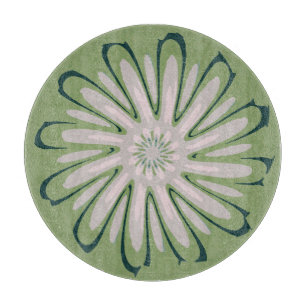 Planche À Découper Fleur blanche simple