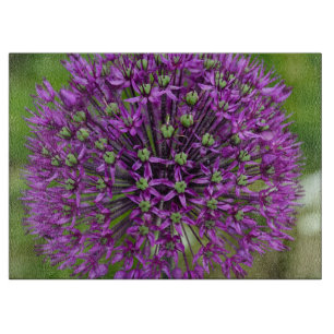 Planche À Découper Fleur d'allium pourpre