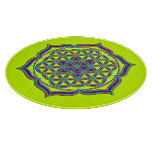 Planche À Découper Fleur de la vie / Blume des Lebens - Lotus Contour
