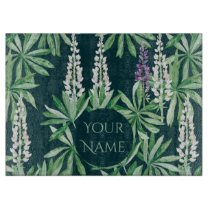 Planche À Découper Fleur de lupin