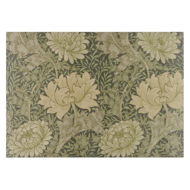 Planche À Découper Fleur de Sauge Chrysanthème de William Morris (Devant)