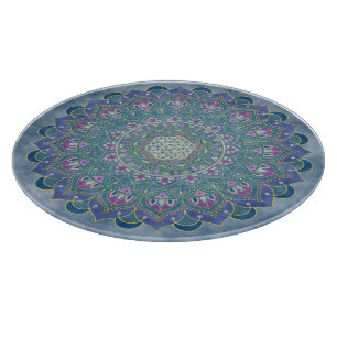 Planche À Découper Fleur De Vie - Mandala India Style 1