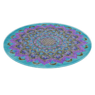 Planche À Découper Fleur De Vie - Mandala India Style 2