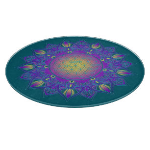 Planche À Découper Fleur De Vie - Mandala Indien 3