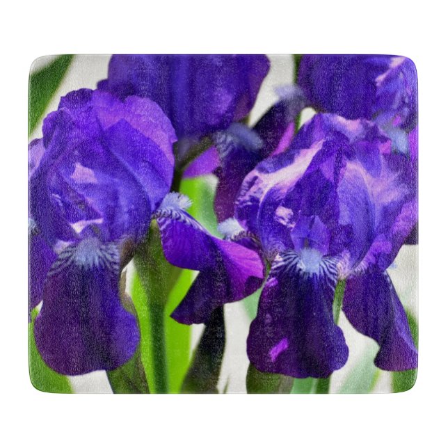 Planche À Découper Fleur Iris Iris Violet (Devant)
