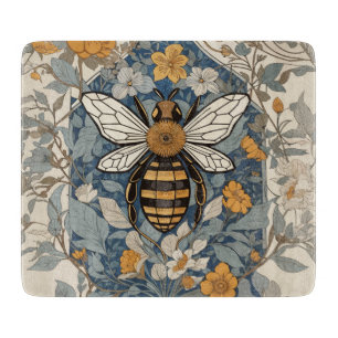 Planche À Découper Fleurs d'abeilles vintages et sauvages