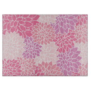 Planche À Découper Fleurs Dahlia, Motif De Fleurs, Dahlia Rose