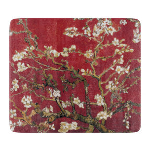 Planche À Découper Fleurs d'amandes Red Vincent van Gogh Peinture d'a