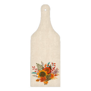 Planche À Découper Fleurs d'automne rustiques