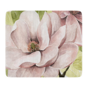 Planche À Découper Fleurs de Magnolia rousses