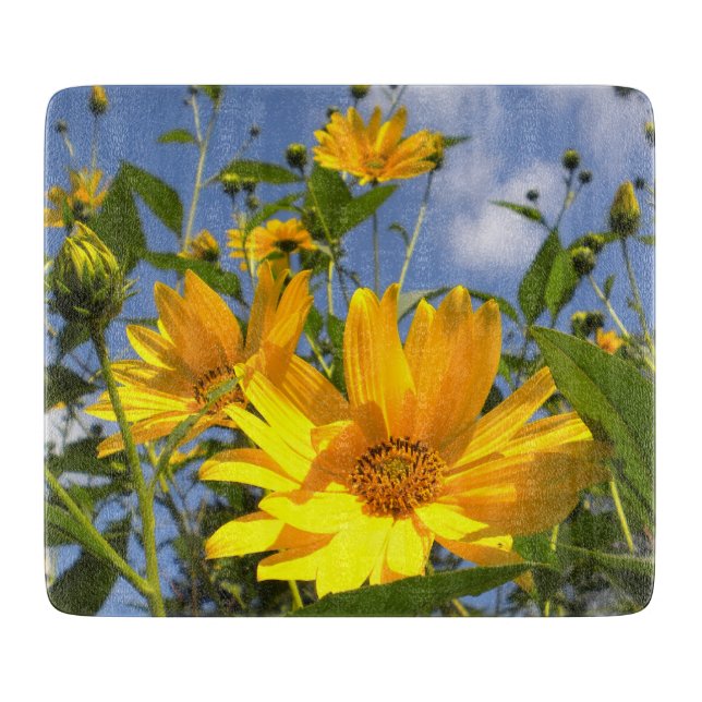 Planche À Découper Fleurs de soleil (Devant)