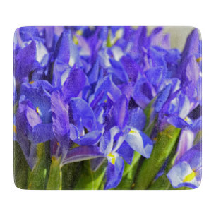 Planche À Découper Fleurs d'Iris