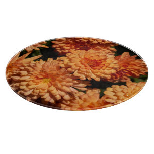 Planche À Découper Fleurs jaunes colorées Verre trempé