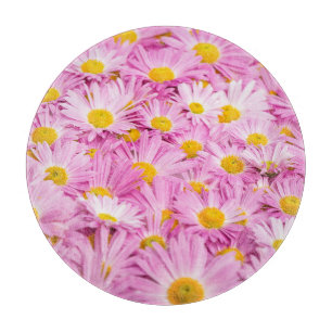 Planche À Découper Fleurs Jaunes Roses Arrière - plan sans couture