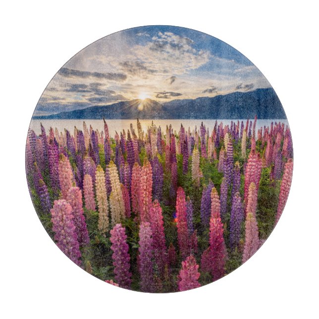 Planche À Découper Fleurs | Lupines Nouvelle-Zélande (Devant)