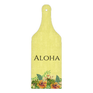 Planche À Découper Fleurs Tropicales Aloha