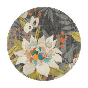 Planche À Découper Fleurs Tropiques Twilight