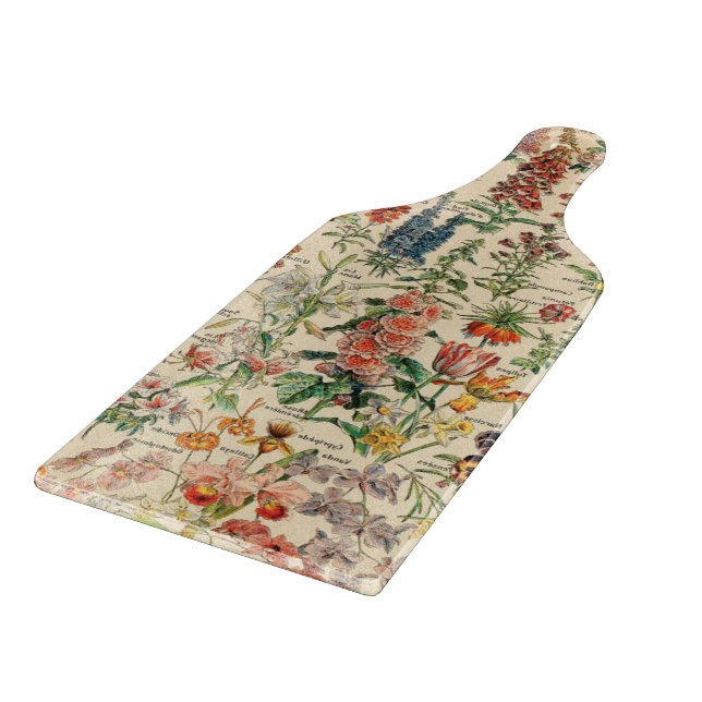 Planche À Découper Fleurs Vintages (Coin)