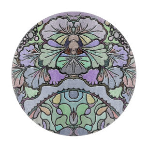 Planche À Découper Floral abstrait pansement motif en mosaïque