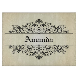 Planche À Découper Floral vintage personnalisé