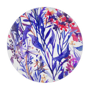 Planche À Découper Flore d'aquarelle opulente : Arrière - plan de jar