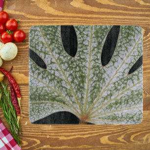Planche À Découper Flore de feuille de fatsia japonaise variée