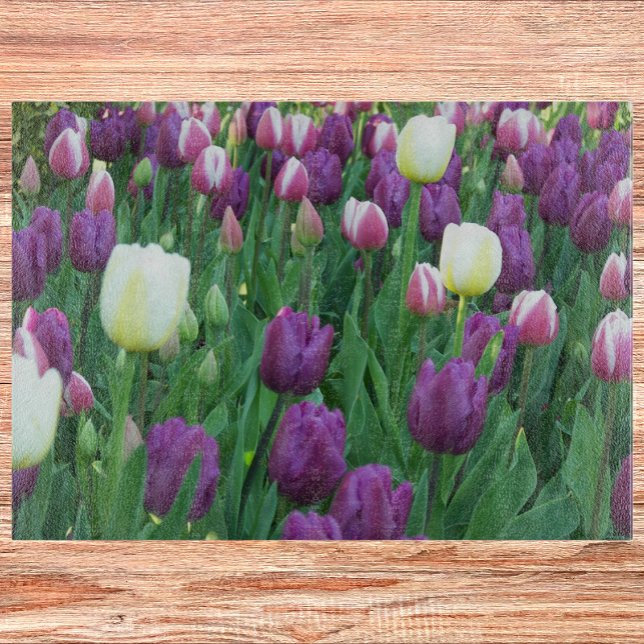 Planche À Découper Flore du jardin de la tulipe de printemps (In Situ)