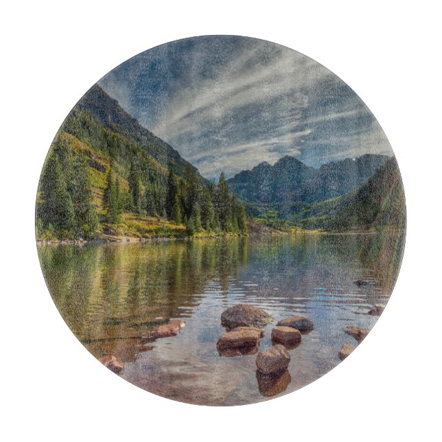 Planche À Découper Forest | Maroon Bells Colorado (Devant)