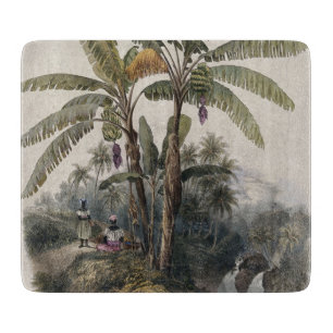 Planche À Découper Forêt de bananiers tropicaux antiques   Bota vinta