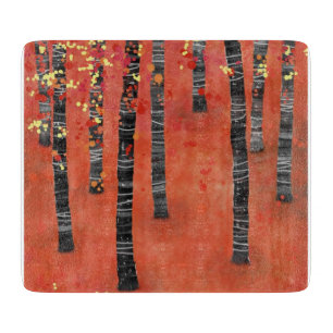 Planche À Découper Forêt de Birch Tree