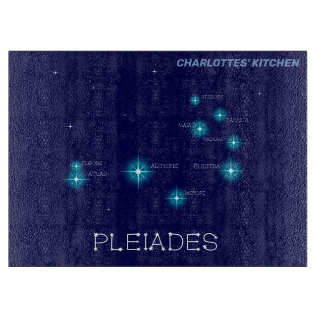 Planche À Découper Formation de l'hémisphère nord Pleiades Star (Devant)